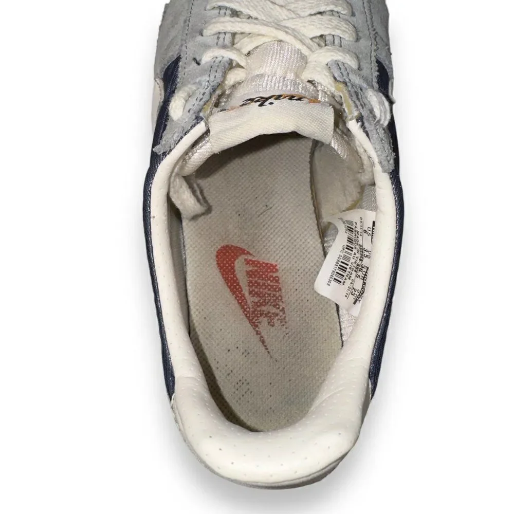 Nike Pre Montreal Racer Casual‎ Suede Sneakers Grey / Blue 555258-008 Women's 6